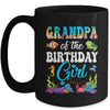 Grandpa Of The Birthday Girl Sea Fish Ocean Aquarium Party Mug | siriusteestore