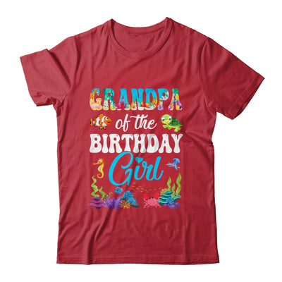 Grandpa Of The Birthday Girl Sea Fish Ocean Aquarium Party Shirt & Hoodie | siriusteestore