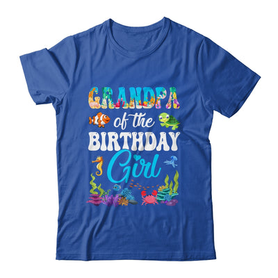 Grandpa Of The Birthday Girl Sea Fish Ocean Aquarium Party Shirt & Hoodie | siriusteestore