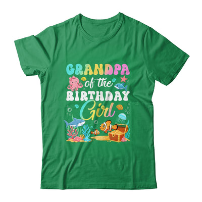 Grandpa Of The Birthday Girl Sea Fish Ocean Aquarium Shirt & Hoodie | siriusteestore