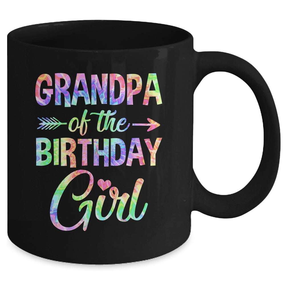 Grandpa Of The Birthday Girl Tie Dye 1st Birthday Girl Mug | siriusteestore