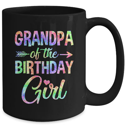 Grandpa Of The Birthday Girl Tie Dye 1st Birthday Girl Mug | siriusteestore