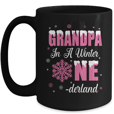 Grandpa Of The Birthday Girl Winter Onederland 1st Birthday Mug | siriusteestore