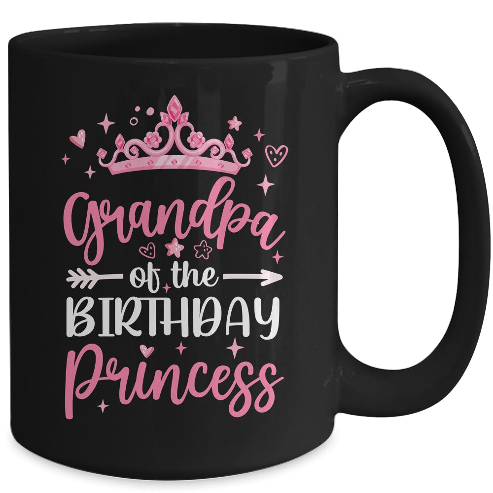 Grandpa Of The Birthday Princess Birthday Girl Kid Family Mug | siriusteestore