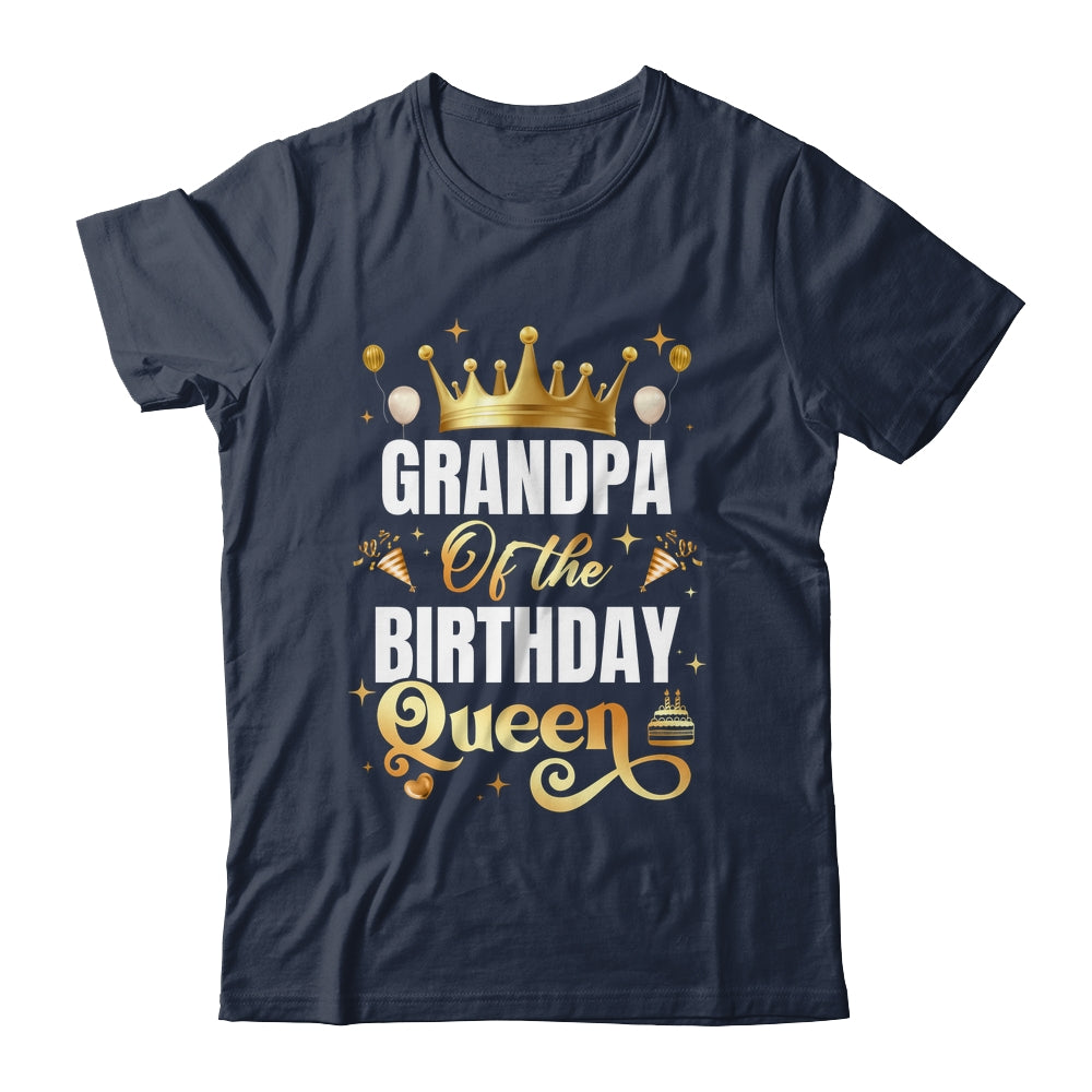 Grandpa Of The Birthday Queen Funny Matching Birthday Party Shirt & Hoodie | siriusteestore