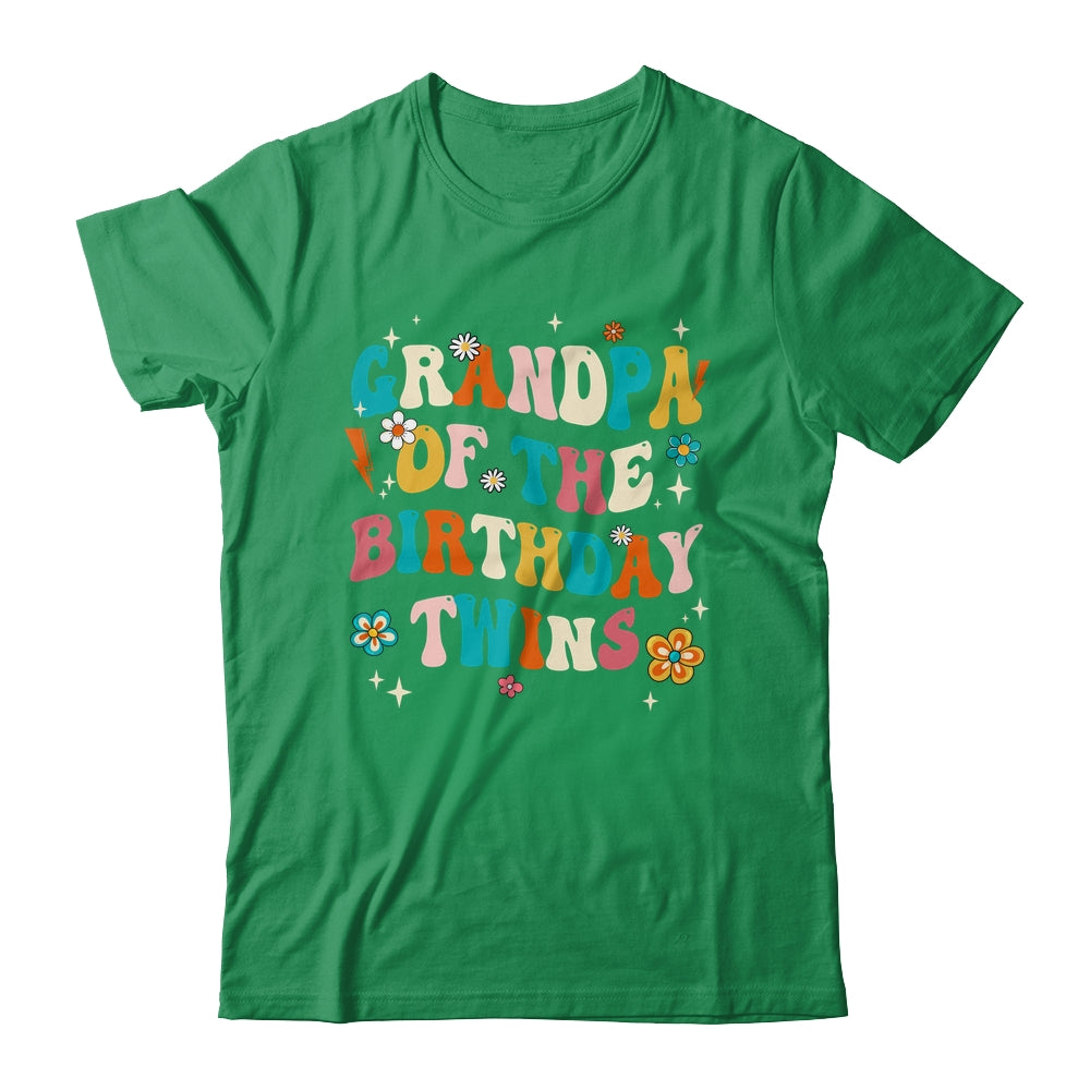 Grandpa Of The Birthday Twins Boys Girls Party Retro Bday Shirt & Hoodie | siriusteestore