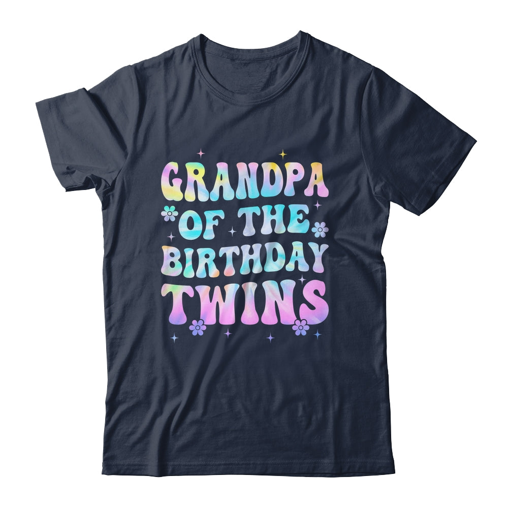 Grandpa Of The Birthday Twins Girls Kids Party Retro Bday Shirt & Hoodie | siriusteestore