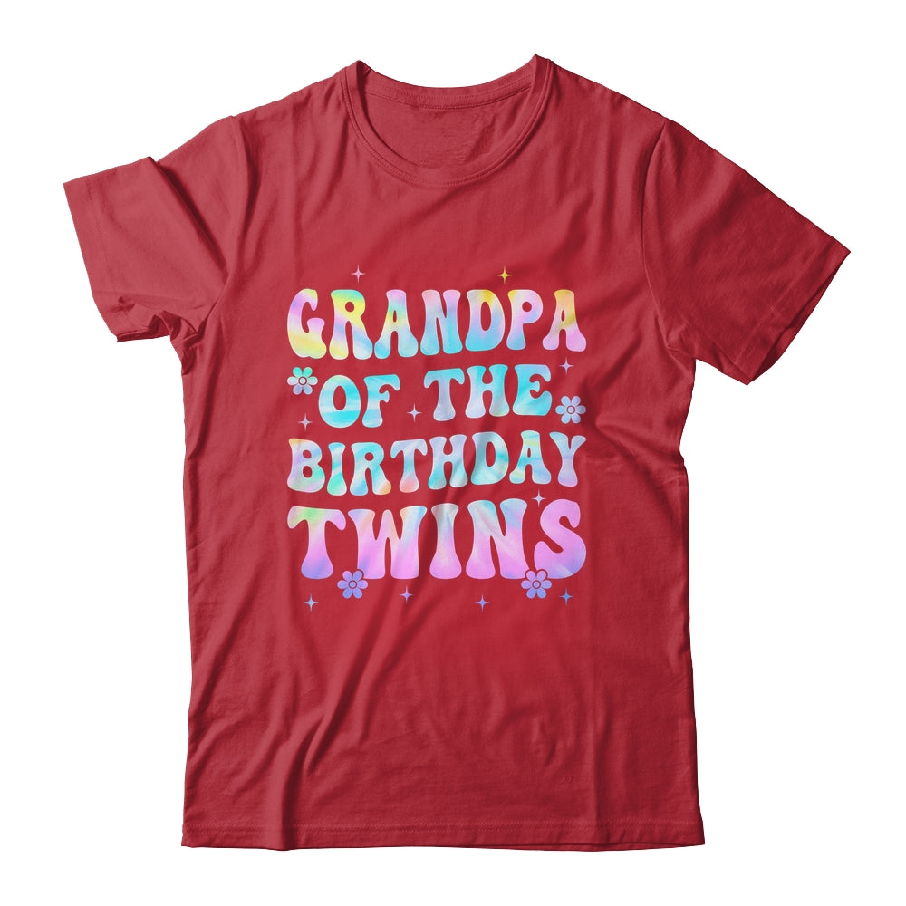 Grandpa Of The Birthday Twins Girls Kids Party Retro Bday Shirt & Hoodie | siriusteestore