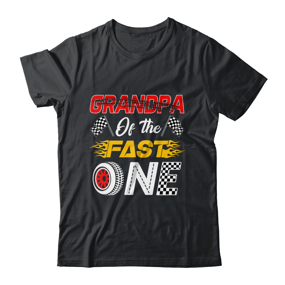 Grandpa Of The Fast One 1st Birthday Race Car Family Shirt & Hoodie | siriusteestore