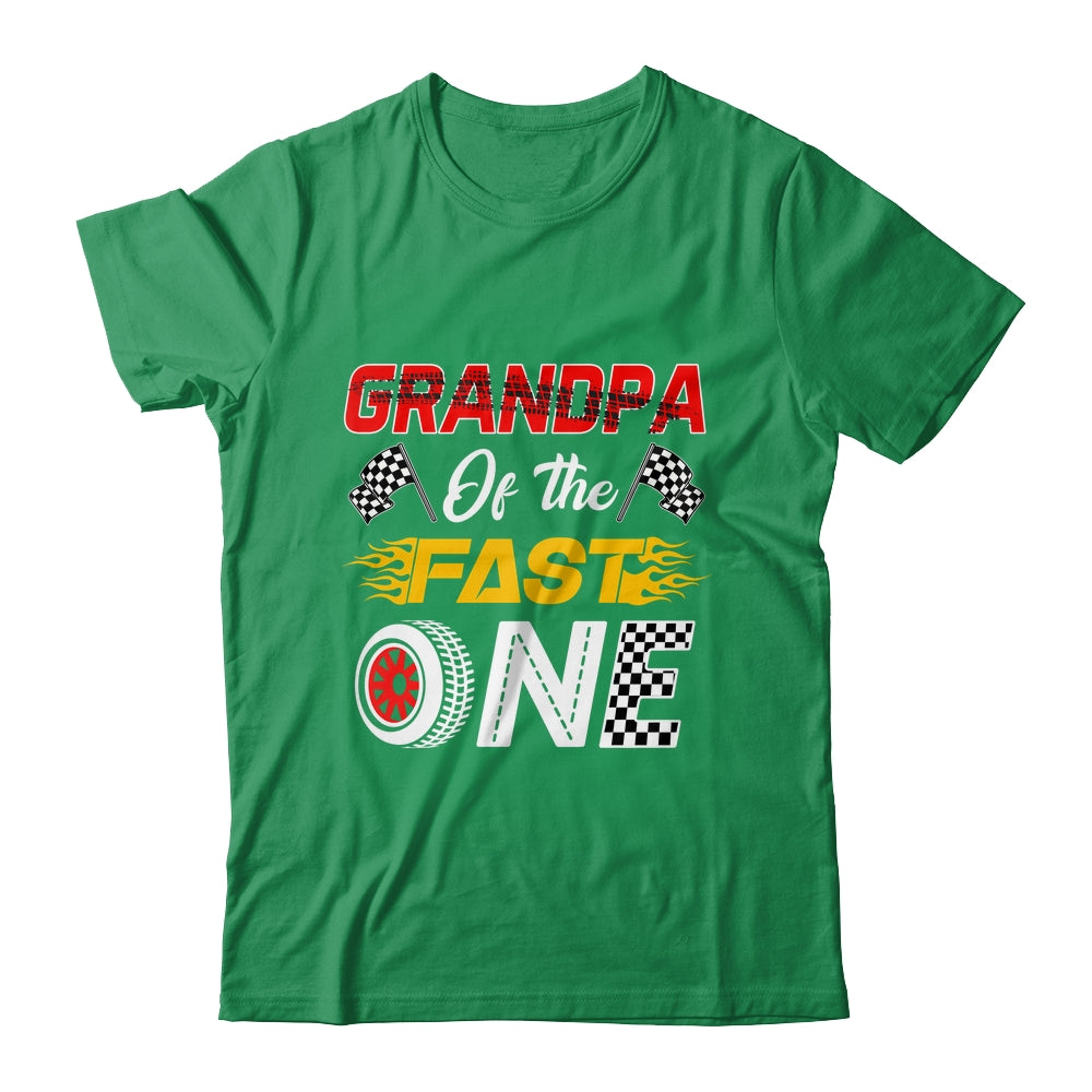 Grandpa Of The Fast One 1st Birthday Race Car Family Shirt & Hoodie | siriusteestore