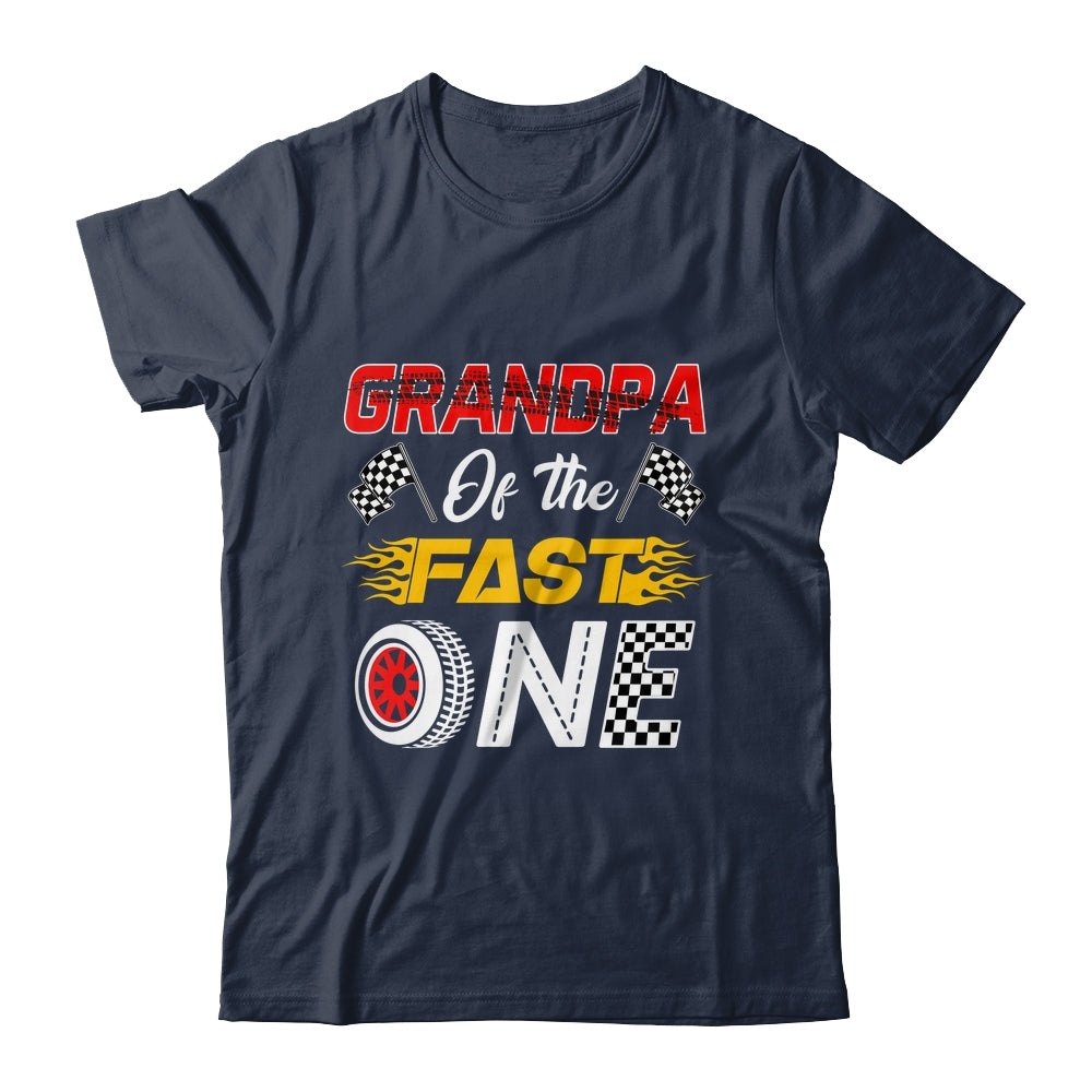 Grandpa Of The Fast One 1st Birthday Race Car Family Shirt & Hoodie | siriusteestore
