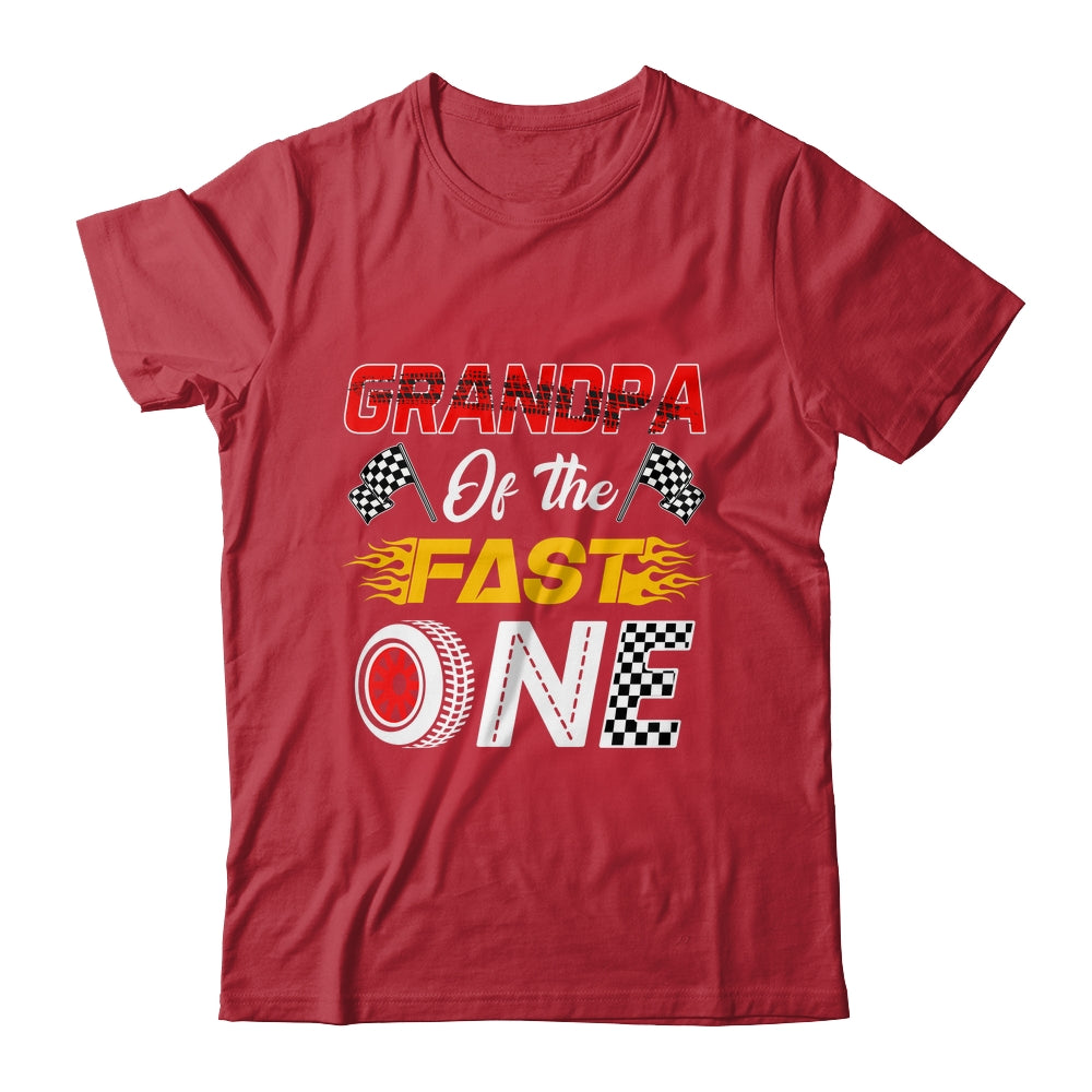 Grandpa Of The Fast One 1st Birthday Race Car Family Shirt & Hoodie | siriusteestore