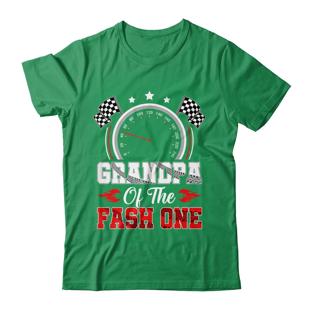 Grandpa Of The Fast One 1st Birthday Racing Car Family Shirt & Hoodie | siriusteestore
