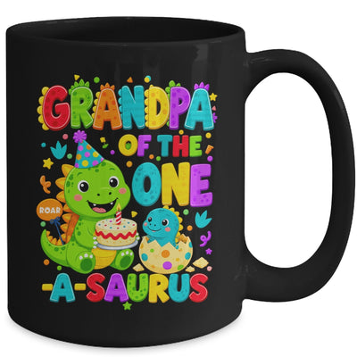 Grandpa Of The One-A-Saurus 1St Birthday Boy T-Rex Dinosaur Mug | siriusteestore