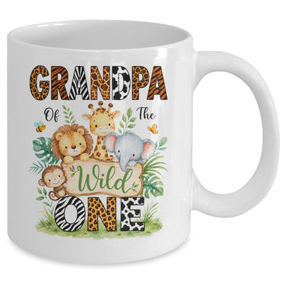 Grandpa Of The Wild One First Birthday Boy Jungle Safari Mug | siriusteestore