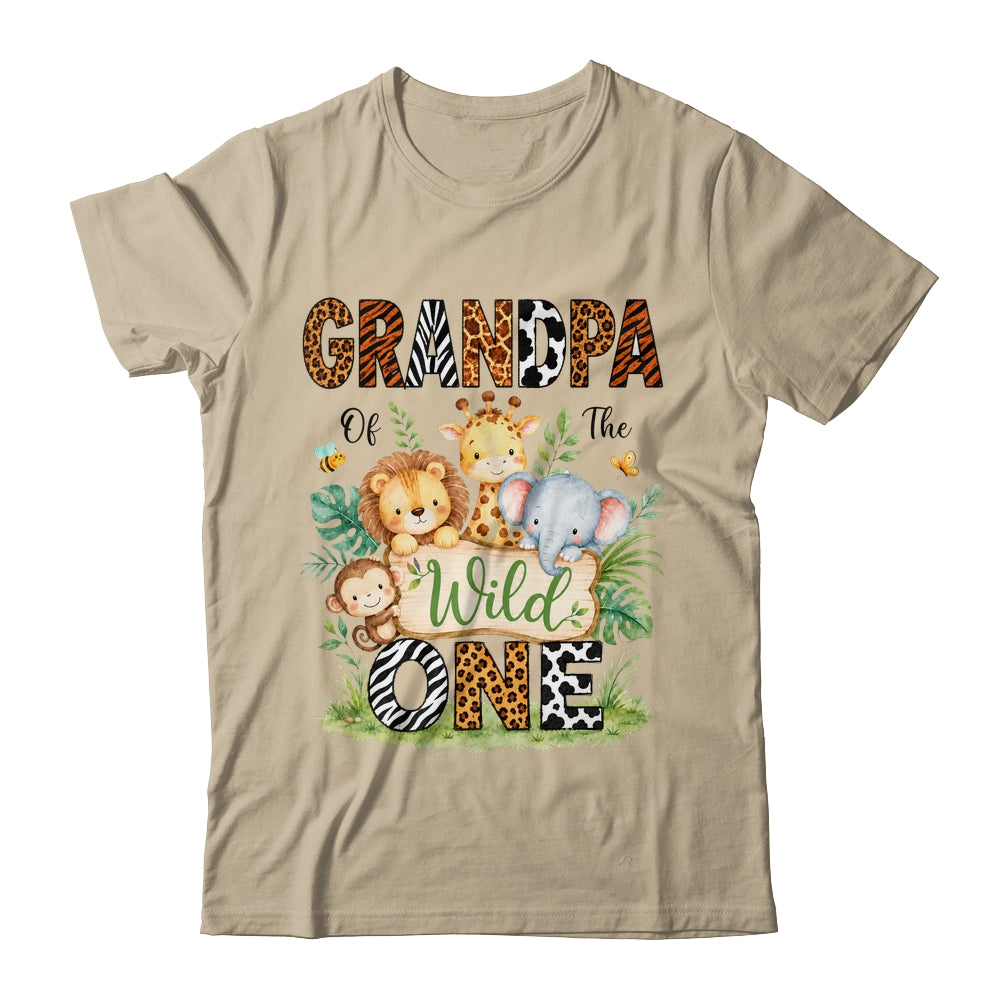Grandpa Of The Wild One First Birthday Boy Jungle Safari Shirt & Hoodie | siriusteestore