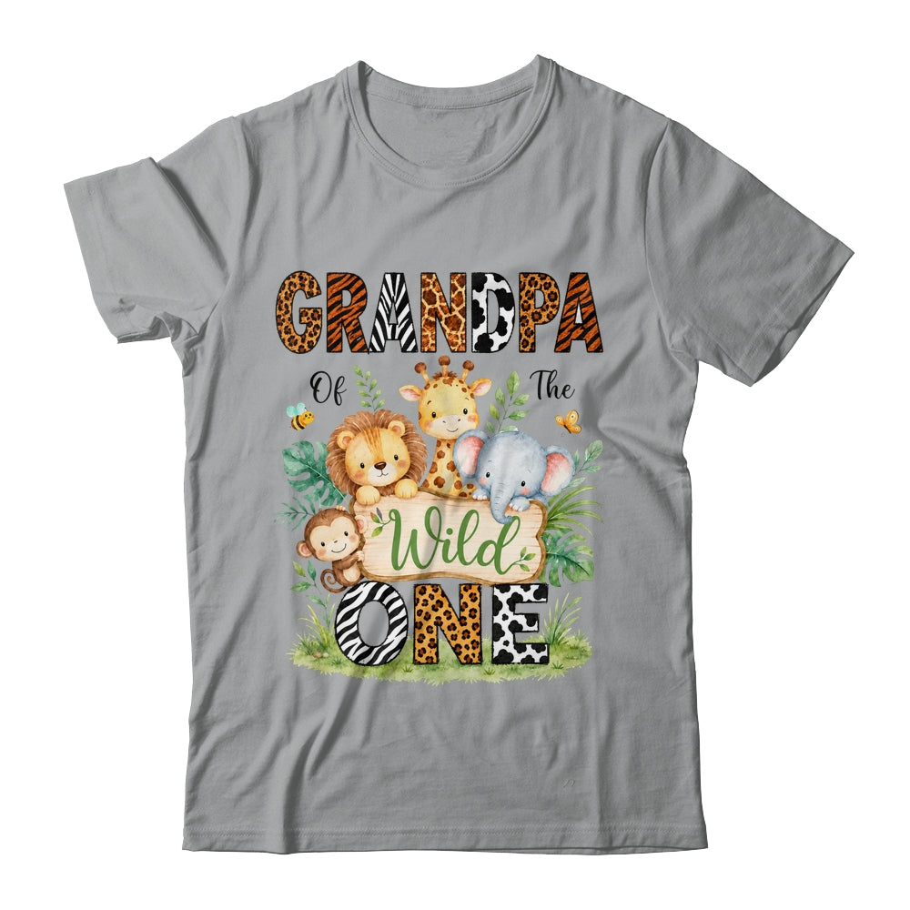 Grandpa Of The Wild One First Birthday Boy Jungle Safari Shirt & Hoodie | siriusteestore
