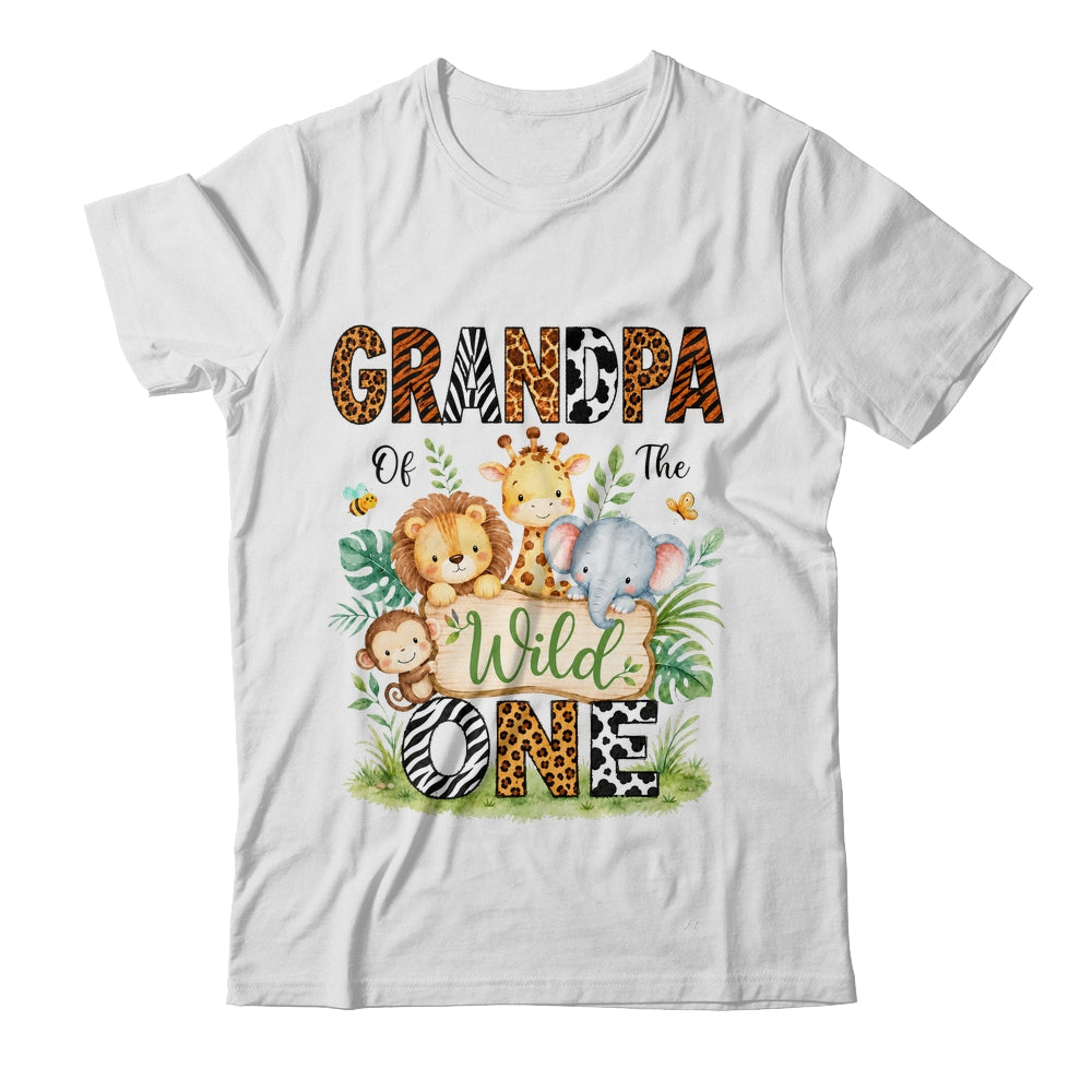Grandpa Of The Wild One First Birthday Boy Jungle Safari Shirt & Hoodie | siriusteestore