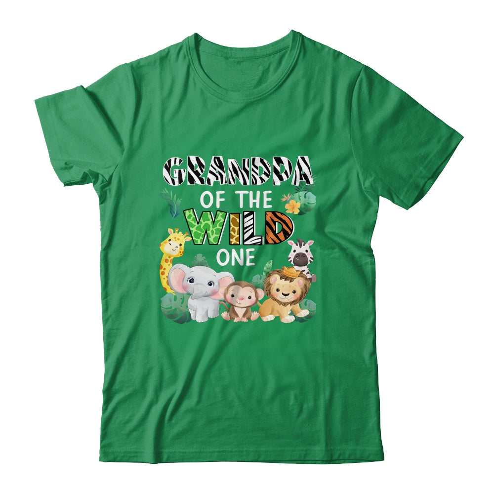 Grandpa Of The Wild One Zoo Theme Birthday Safari Animal Shirt & Hoodie | siriusteestore