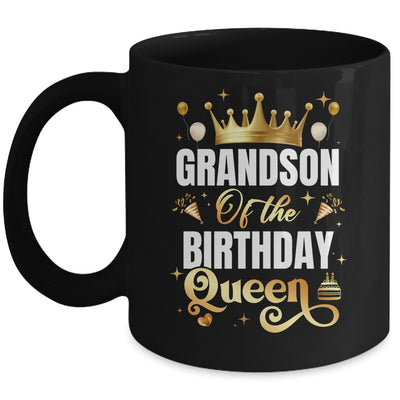 Grandson Of The Birthday Queen Funny Matching Birthday Party Mug | siriusteestore