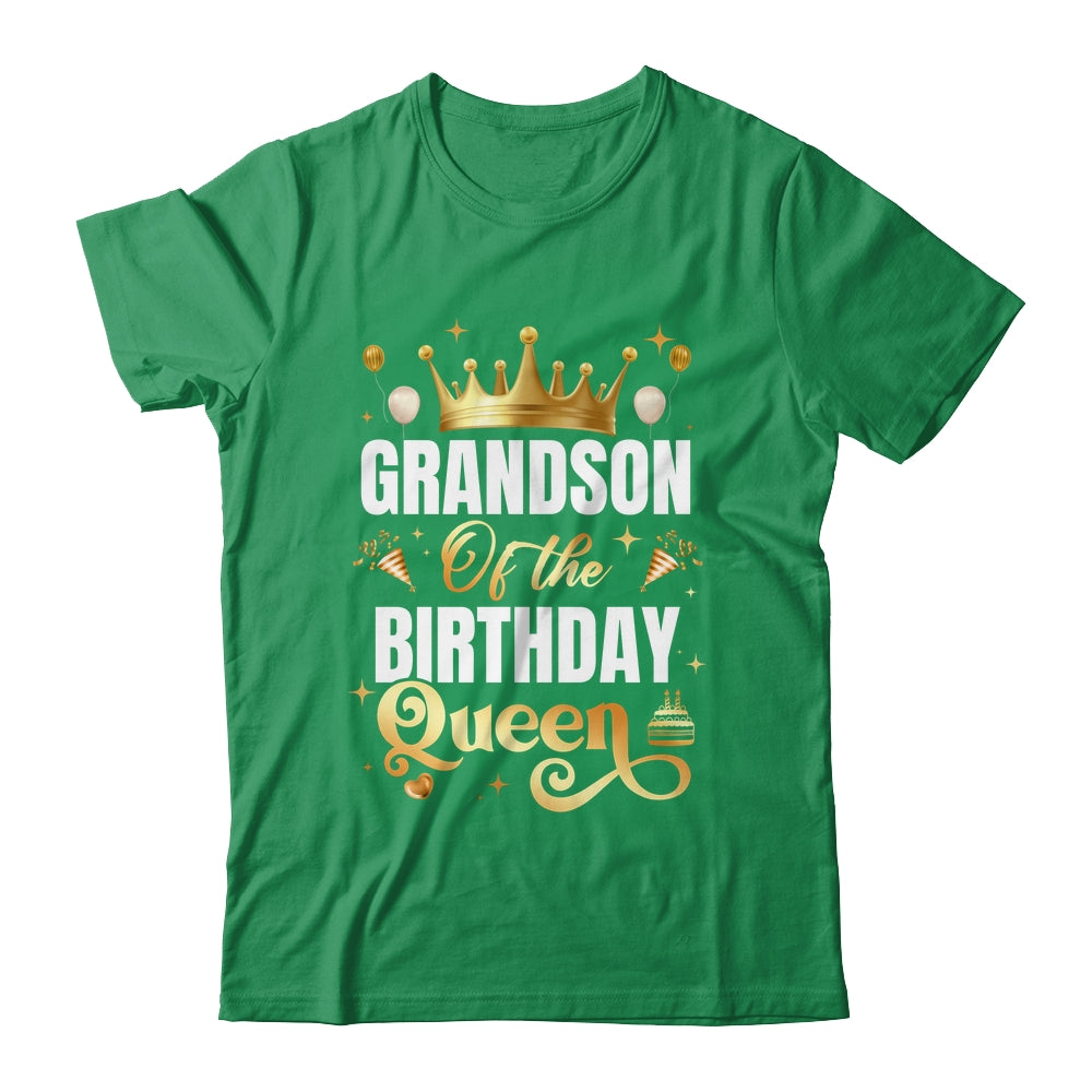 Grandson Of The Birthday Queen Funny Matching Birthday Party Shirt & Hoodie | siriusteestore