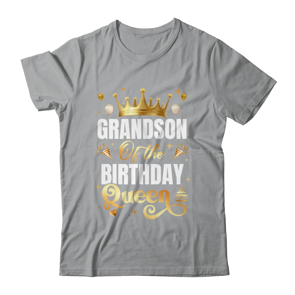 Grandson Of The Birthday Queen Funny Matching Birthday Party Shirt & Hoodie | siriusteestore