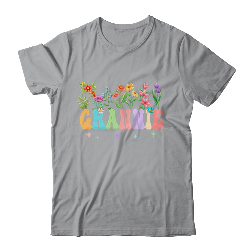 Grannie Women Wildflower Floral Design Grannie Mothers Day Shirt & Tank Top | siriusteestore