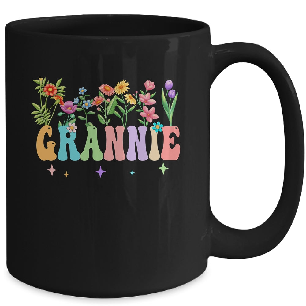 Grannie Women Wildflower Floral Design Grannie Mothers Day Mug | siriusteestore