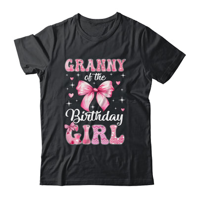 Granny Of Birthday Girl Coquette Bow Matching Family Shirt & Hoodie | siriusteestore