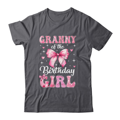 Granny Of Birthday Girl Coquette Bow Matching Family Shirt & Hoodie | siriusteestore