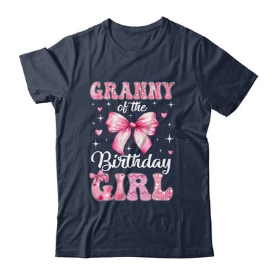 Granny Of Birthday Girl Coquette Bow Matching Family Shirt & Hoodie | siriusteestore