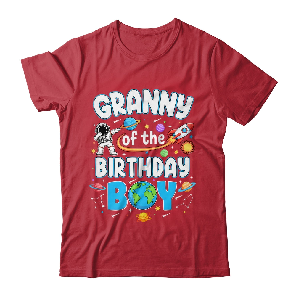 Granny Of The Birthday Boy Astronaut Family Space Planets Shirt & Hoodie | siriusteestore