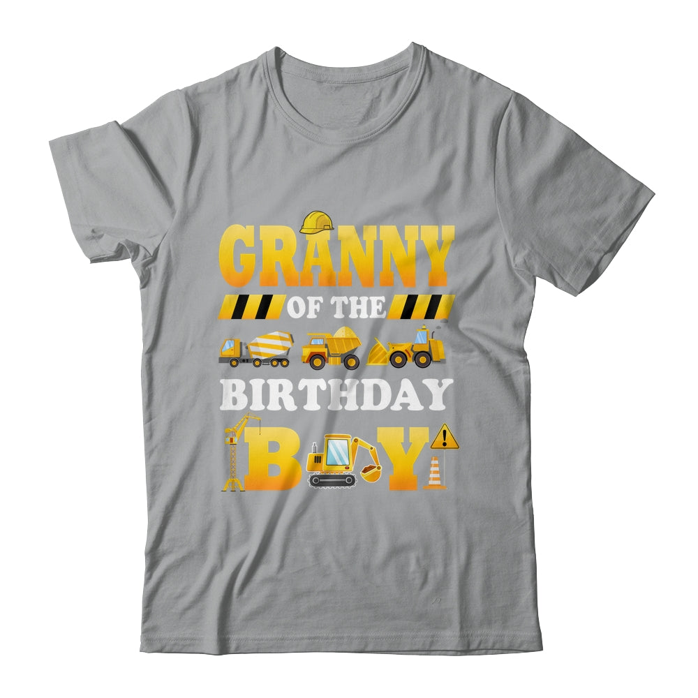 Granny Of The Birthday Boy Construction Matching Family Shirt & Hoodie | siriusteestore