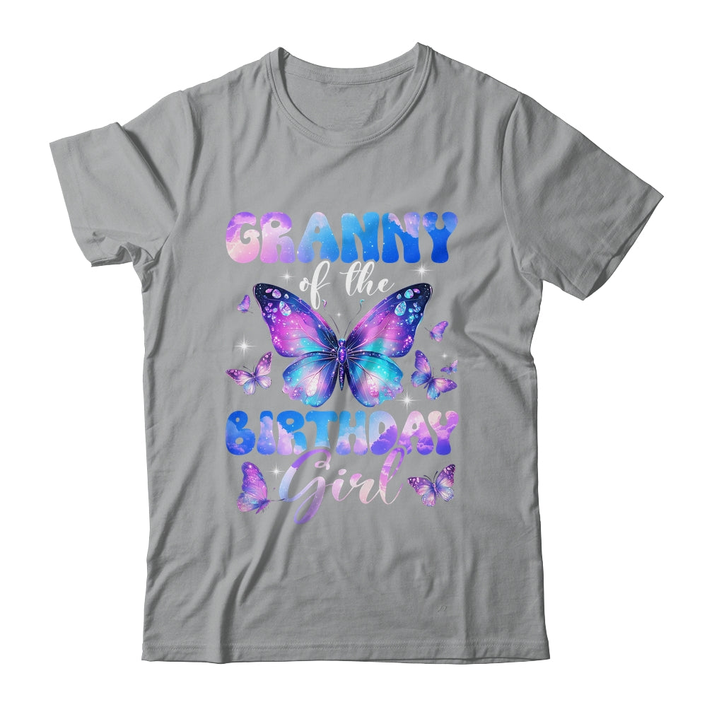 Granny Of The Birthday Girl Butterfly Family Matching Shirt & Hoodie | siriusteestore
