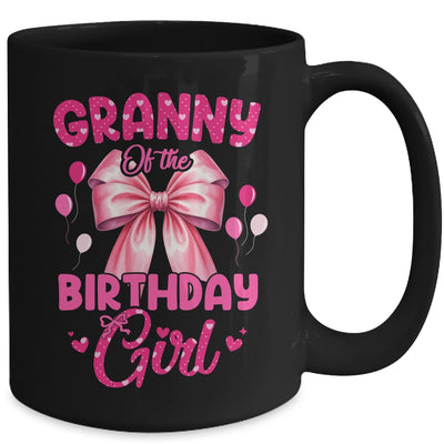 Granny Of The Birthday Girl Coquette Bow Matching Family Mug | siriusteestore