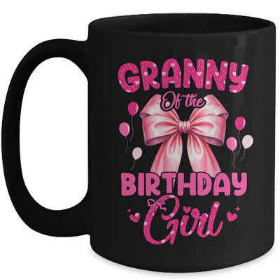 Granny Of The Birthday Girl Coquette Bow Matching Family Mug | siriusteestore