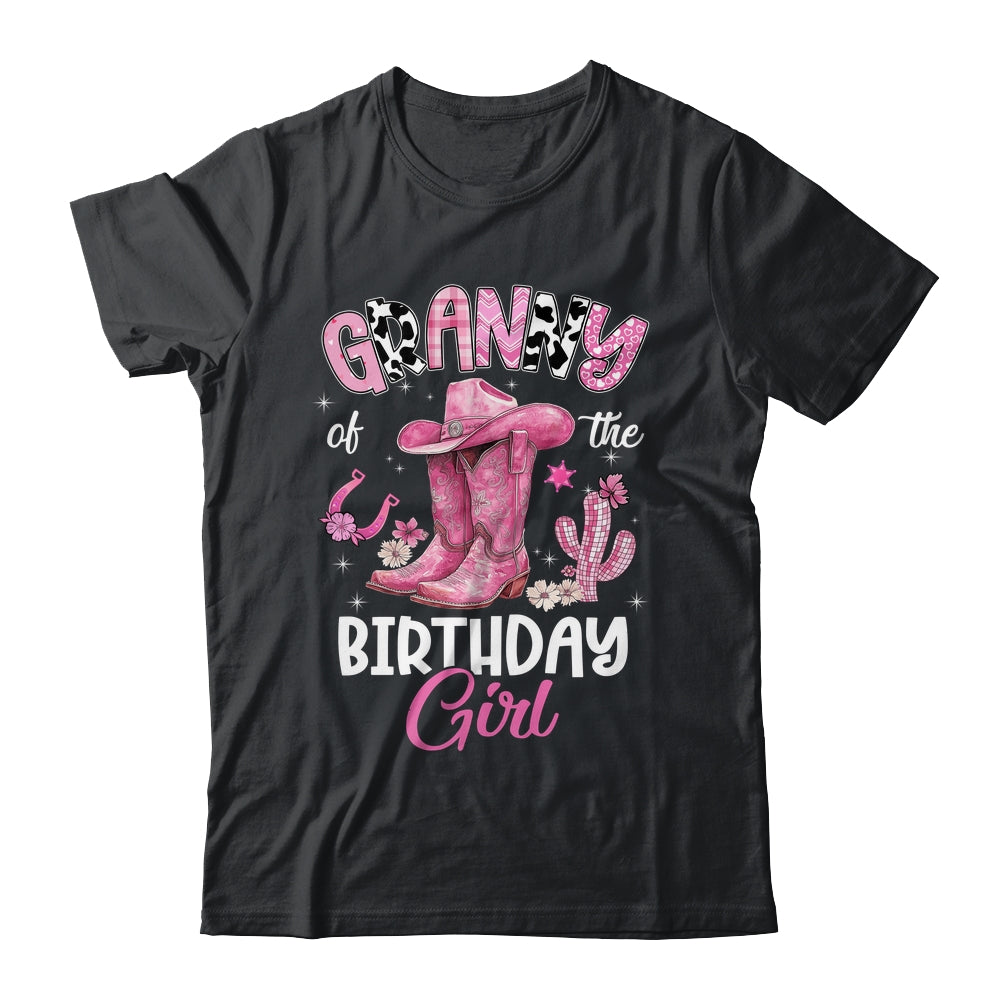 Granny Of The Birthday Girl Pink Cowgirl Western Cow Girl Shirt & Hoodie | siriusteestore