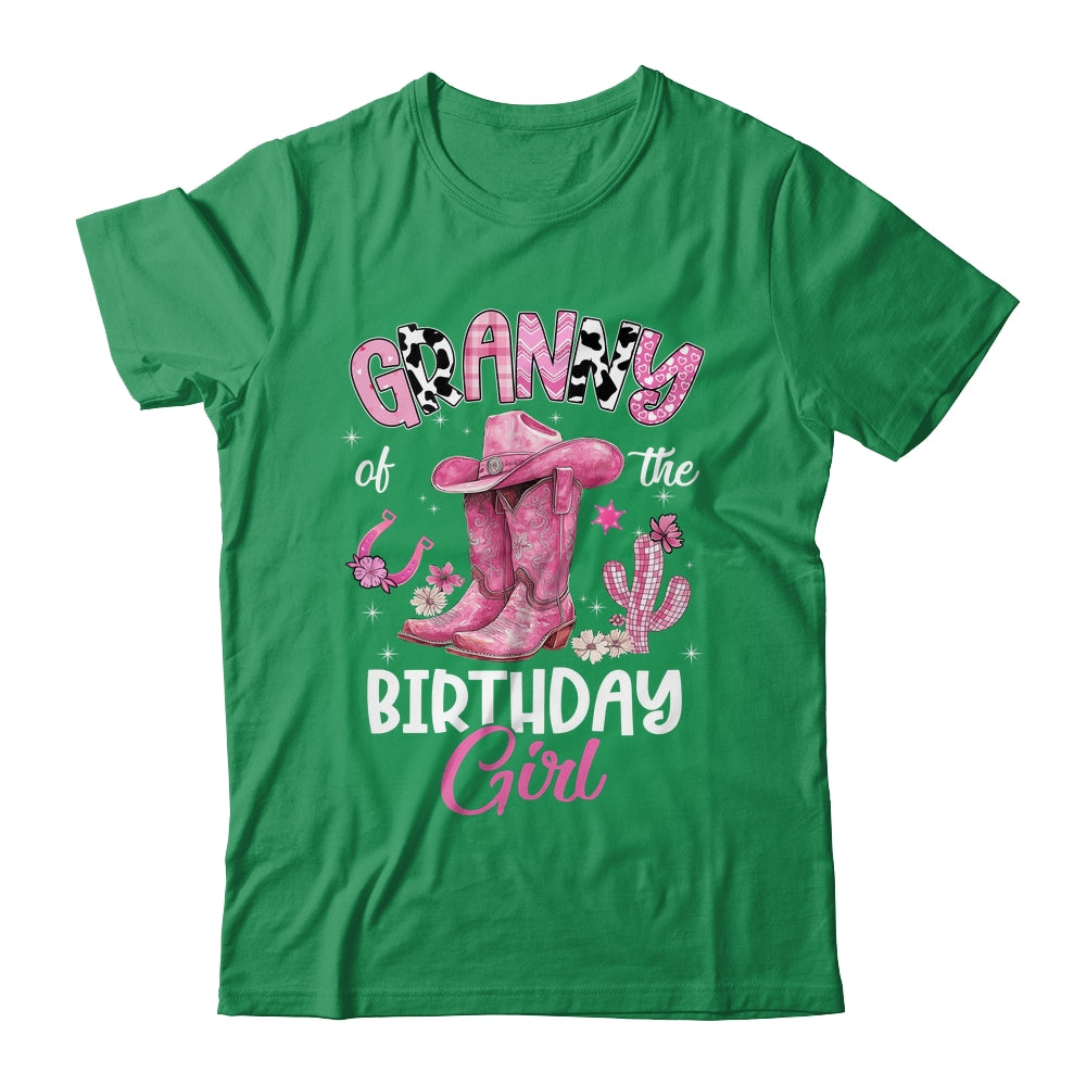 Granny Of The Birthday Girl Pink Cowgirl Western Cow Girl Shirt & Hoodie | siriusteestore