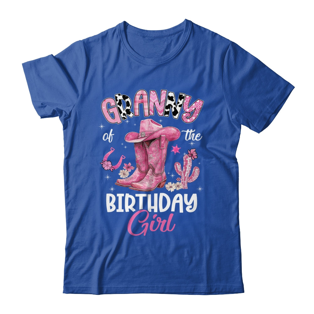 Granny Of The Birthday Girl Pink Cowgirl Western Cow Girl Shirt & Hoodie | siriusteestore