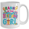 Granny Of The Birthday Girl Pool Party Beach Family Matching Mug | siriusteestore