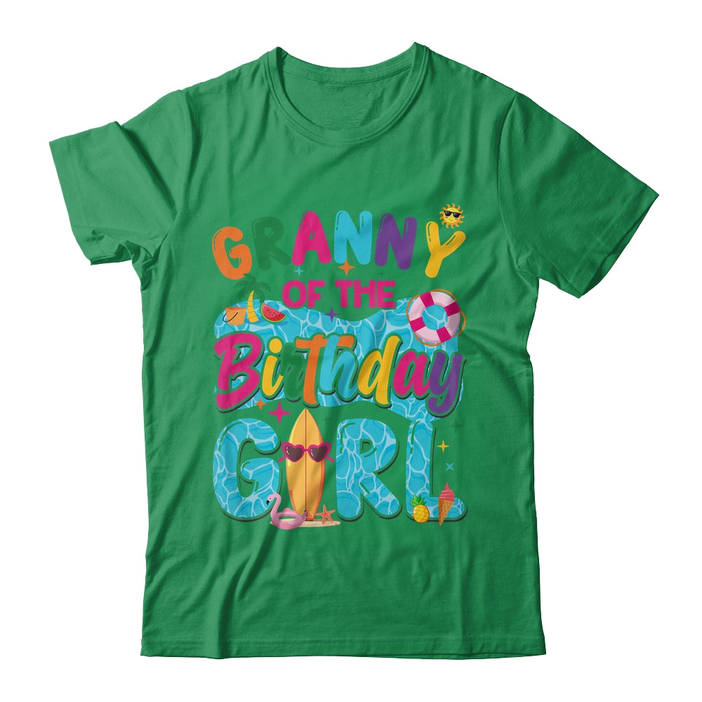 Granny Of The Birthday Girl Pool Party Beach Family Matching Shirt & Hoodie | siriusteestore