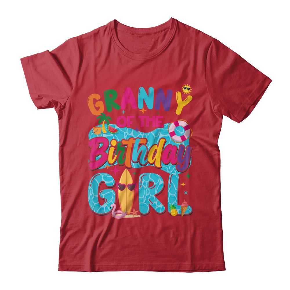 Granny Of The Birthday Girl Pool Party Beach Family Matching Shirt & Hoodie | siriusteestore