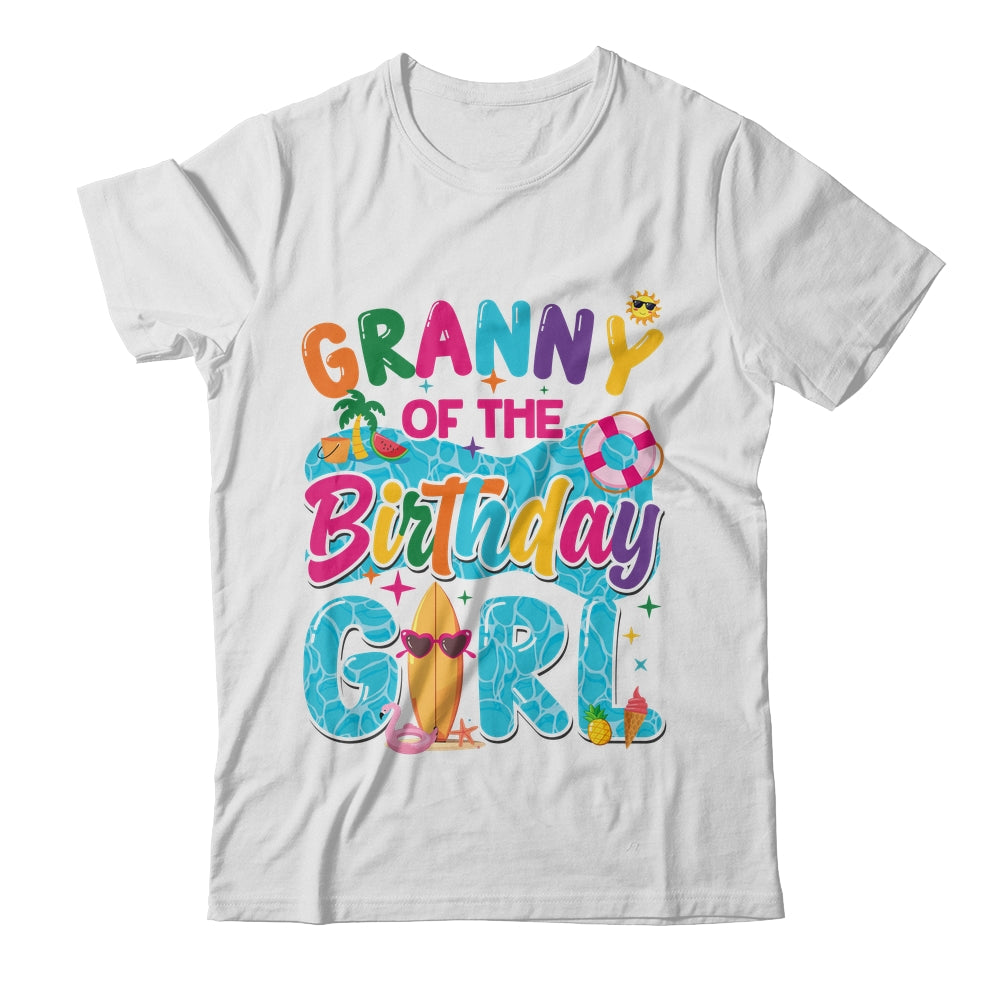 Granny Of The Birthday Girl Pool Party Beach Family Matching Shirt & Hoodie | siriusteestore