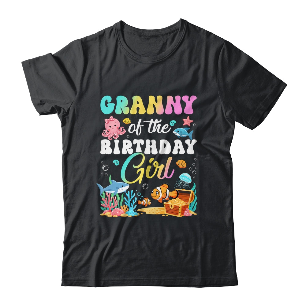 Granny Of The Birthday Girl Sea Fish Ocean Aquarium Shirt & Hoodie | siriusteestore