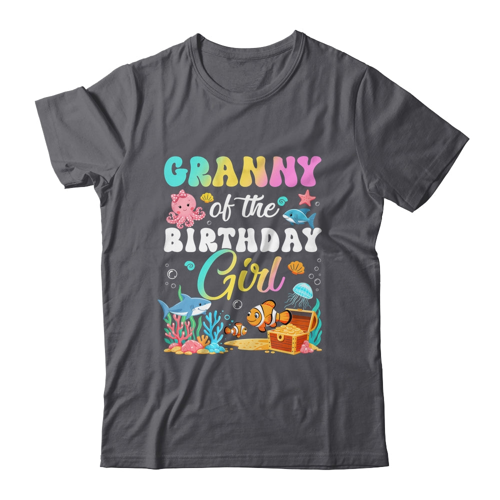 Granny Of The Birthday Girl Sea Fish Ocean Aquarium Shirt & Hoodie | siriusteestore