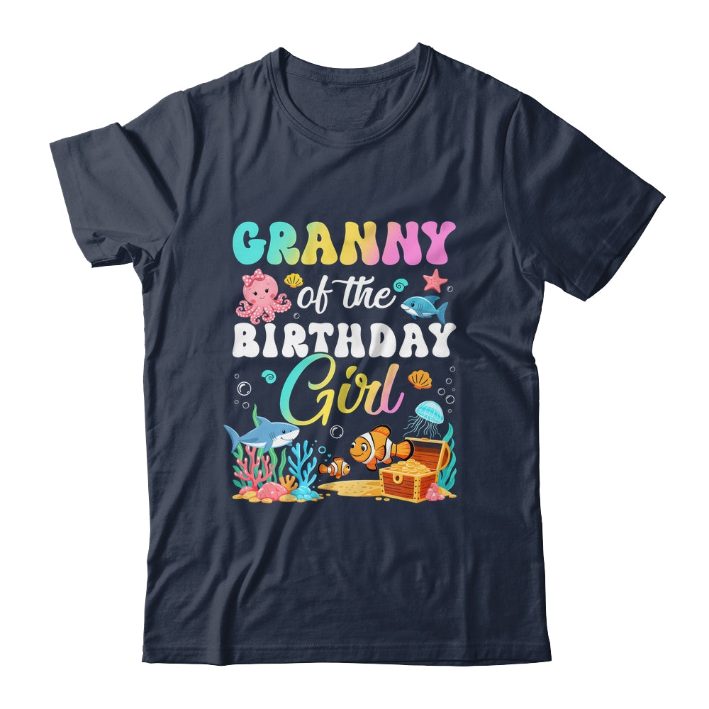 Granny Of The Birthday Girl Sea Fish Ocean Aquarium Shirt & Hoodie | siriusteestore