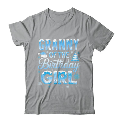 Granny Of The Birthday Girl Snowflakes Winter Family Matching Shirt & Hoodie | siriusteestore