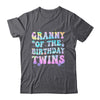 Granny Of The Birthday Twins Girls Kids Party Retro Bday Shirt & Hoodie | siriusteestore