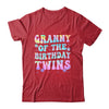 Granny Of The Birthday Twins Girls Kids Party Retro Bday Shirt & Hoodie | siriusteestore