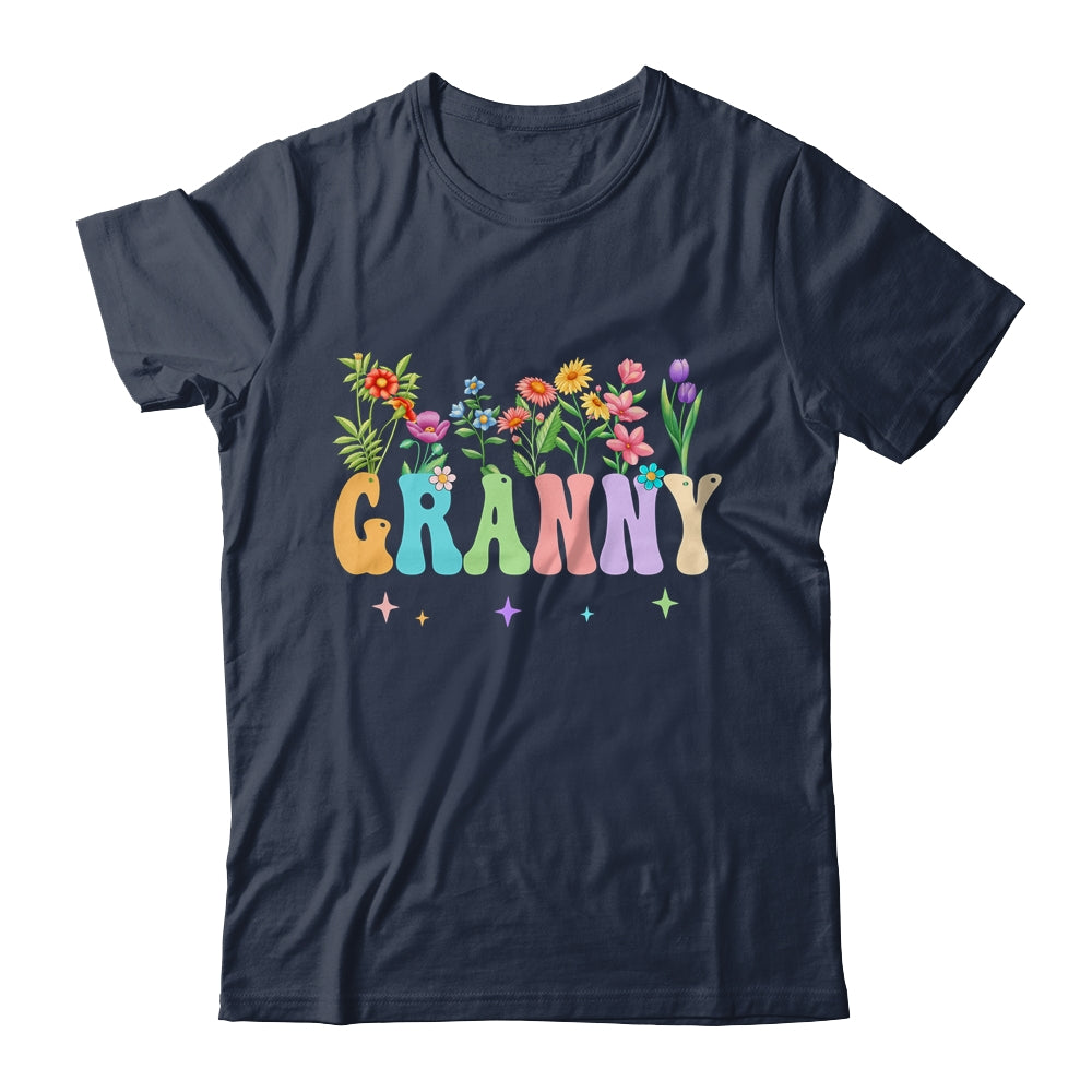 Granny Women Wildflower Floral Design Granny Mothers Day Shirt & Tank Top | siriusteestore